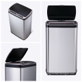50L automatic bag change trash can 13 gallons trash can sensor stainless steel automatic sensing trash can